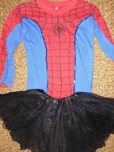 Kids Costumes to Hire - Spidergirl top & tutu